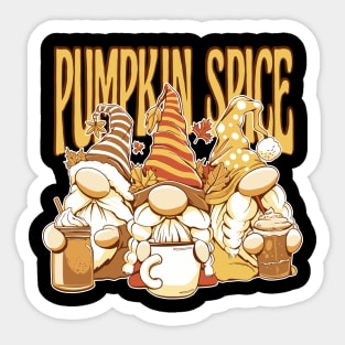 Autumn Gnomes Pumpkin Spice Sticker